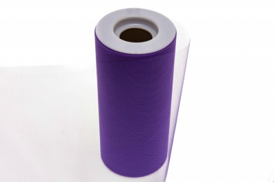 Фатин в шпульках 16-85, 10 гр/м2, шир. 15 см (в нам. 25+/-1 м), цвет фиолетовый - купить в Обнинске. Цена: 100.69 руб.