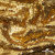 Трикотажное полотно, Сетка с пайетками,188 гр/м2, шир.140 см, цв.-тем.золото (#51) - купить в Обнинске. Цена 505.15 руб.