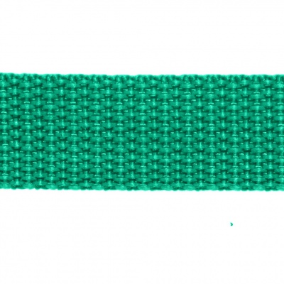 Стропа текстильная, шир. 25 мм (в нам. 50+/-1 ярд), цвет яр.зелёный - купить в Обнинске. Цена: 397.52 руб.