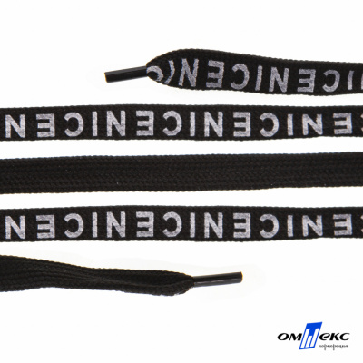 Шнурки #107-06, плоские 130 см, "СENICE" , цв.чёрный - купить в Обнинске. Цена: 23.03 руб.