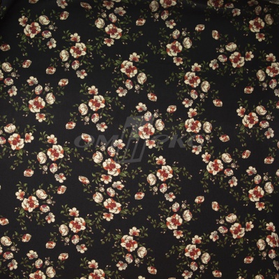 Плательная ткань "Фламенко" 3.1, 80 гр/м2, шир.150 см, принт растительный - купить в Обнинске. Цена 239.03 руб.