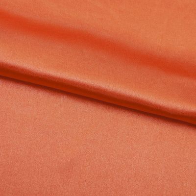 Поли креп-сатин 18-1445, 120 гр/м2, шир.150см, цвет оранжевый - купить в Обнинске. Цена 155.57 руб.