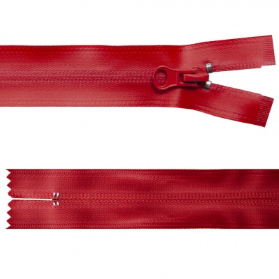 Молния водонепроницаемая PVC Т-7, 20 см, неразъемная, цвет (820)-красный - купить в Обнинске. Цена: 21.56 руб.