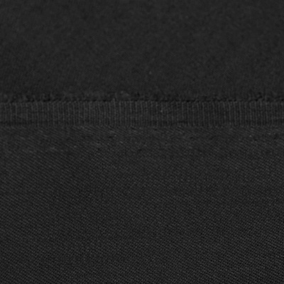 Костюмная ткань с вискозой "Рошель", 250 гр/м2, шир.150см, цвет чёрный - купить в Обнинске. Цена 438.12 руб.