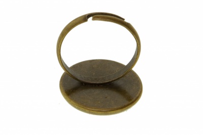 Заготовка для рукоделия металлическая фигурная для кольца 15мм - купить в Обнинске. Цена: 7.44 руб.