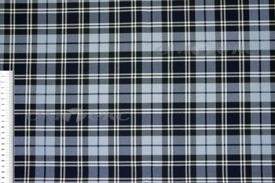 Ткань костюмная клетка Т7274 2004, 220 гр/м2, шир.150см, цвет т.синий/гол/бел - купить в Обнинске. Цена 