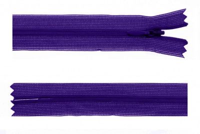 Молния потайная Т3 866, 50 см, капрон, цвет фиолетовый - купить в Обнинске. Цена: 8.62 руб.