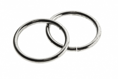 Кольцо металлическое d-15 мм, цв.-никель - купить в Обнинске. Цена: 2.45 руб.