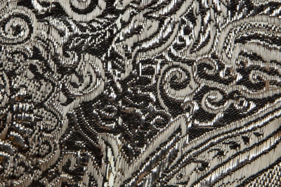 Ткань костюмная жаккард №11, 140 гр/м2, шир.150см, цвет тем.серебро - купить в Обнинске. Цена 383.29 руб.