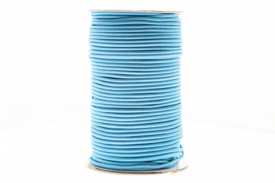 0370-1301-Шнур эластичный 3 мм, (уп.100+/-1м), цв.168 - голубой - купить в Обнинске. Цена: 459.62 руб.