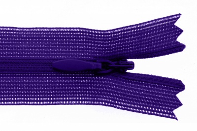 Молния потайная Т3 866, 20 см, капрон, цвет фиолетовый - купить в Обнинске. Цена: 5.27 руб.