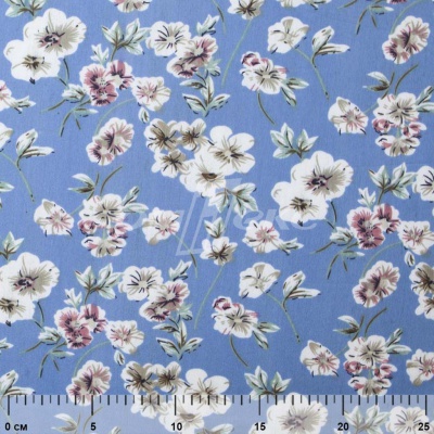 Плательная ткань "Фламенко" 12.1, 80 гр/м2, шир.150 см, принт растительный - купить в Обнинске. Цена 241.49 руб.