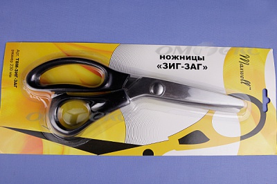 Ножницы ЗИГ-ЗАГ "MAXWELL" 230 мм - купить в Обнинске. Цена: 1 041.25 руб.