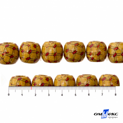 0189-Бусины деревянные "ОмТекс", 17 мм, упак.50+/-3шт - купить в Обнинске. Цена: 83.66 руб.