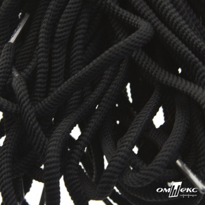 Шнурки #106-09, круглые 130 см, цв.чёрный - купить в Обнинске. Цена: 21.92 руб.