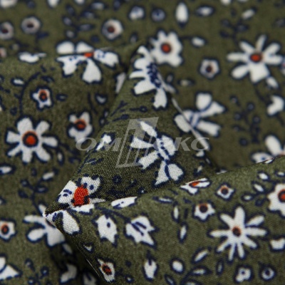 Плательная ткань "Фламенко" 11.2, 80 гр/м2, шир.150 см, принт растительный - купить в Обнинске. Цена 259.21 руб.