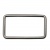 Рамка металлическая прямоугольная, 40 х 15 мм- тём.никель - купить в Обнинске. Цена: 4.60 руб.