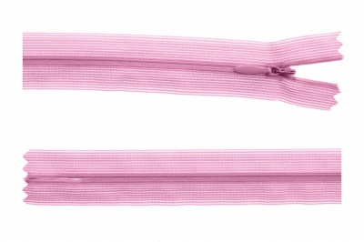 Молния потайная Т3 513, 60 см, капрон, цвет св.розовый - купить в Обнинске. Цена: 10.13 руб.
