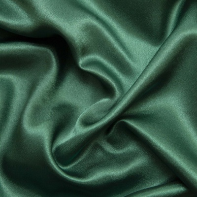 Поли креп-сатин 19-5420, 125 (+/-5) гр/м2, шир.150см, цвет зелёный - купить в Обнинске. Цена 155.57 руб.