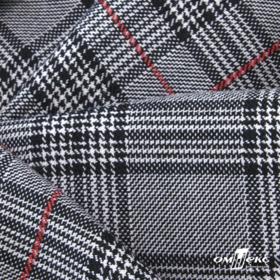Ткань костюмная "Клер" 80% P, 16% R, 4% S, 200 г/м2, шир.150 см,#10 цв-серый/красный - купить в Обнинске. Цена 412.02 руб.