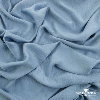 Ткань плательная Муар, 100% полиэстер,165 (+/-5) гр/м2, шир. 150 см, цв. Серо-голубой - купить в Обнинске. Цена 215.65 руб.