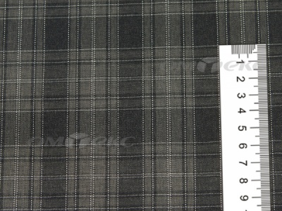 Ткань костюмная клетка 25235 2004, 185 гр/м2, шир.150см, цвет серый/бел - купить в Обнинске. Цена 