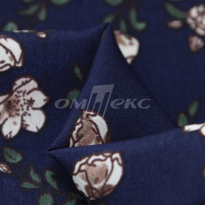 Плательная ткань "Фламенко" 3.2, 80 гр/м2, шир.150 см, принт растительный - купить в Обнинске. Цена 239.03 руб.